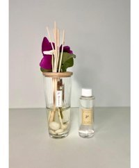 Missi Home Ahşap Kapaklı Dekorlu Fitilli Cam Şişe Dark Amber Oda Kokusu 110 ml