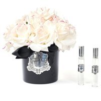 Buon Odore Siyah Cam Silver Allıklı Beyaz 14 Gül Oda Kokusu 10 ml