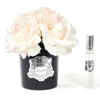Buon Odore Siyah Cam Silver Allıklı Beyaz 5 Gül Oda Kokusu 10 ml