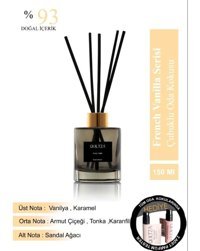 Quiltza French Vanilla Çubuklu Vanilya Oda Kokusu 150 ml