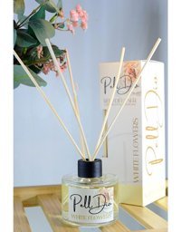 PellDio Home Çubuklu Beyaz Çiçekler Oda Kokusu 120 ml