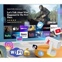 Bunnys 4K Android Wifi 3D 300 ANSI Taşınabilir LCD Projeksiyon Cihazı