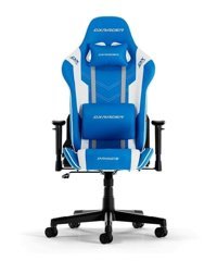 DXRacer Prince Serisi L Ortopedik Suni Deri Oyuncu Koltuğu Beyaz-Mavi