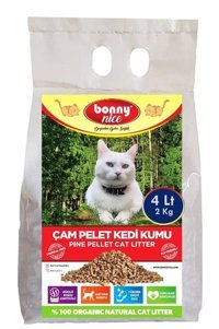 Bonny Nice İnce Taneli Çam Pellet Kedi Kumu 4 lt