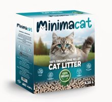 Minimacat Organic Pine Pellet Topaklanan İnce Taneli Çam Pelet Kedi Kumu 6.25 lt