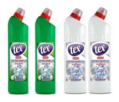 Tex Ultra Yoğun Kokulu Banyo İçin Sıvı Çamaşır Suyu 4x750 ml