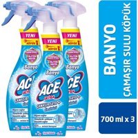 Ace Ultra Çiçek Kokulu Banyo İçin Köpük Çamaşır Suyu 3x700 ml