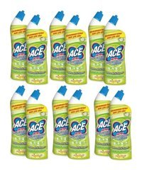 Ace Ultra Yoğun Limon Banyo - Tuvalet İçin Konsantre Jel Çamaşır Suyu 12x750 ml