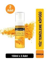 Neutrogena Soothing Clear Zerdeçallı Alkolsüz Tüm Ciltler Su Bazlı Yüz Temizleme Köpüğü 2x150 ml