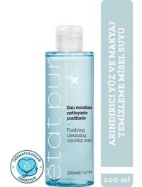 Etat Pur Micellar Purifying Cleansing Water Alkolsüz Tüm Ciltler Su Bazlı Yüz Temizleme Suyu 200 ml
