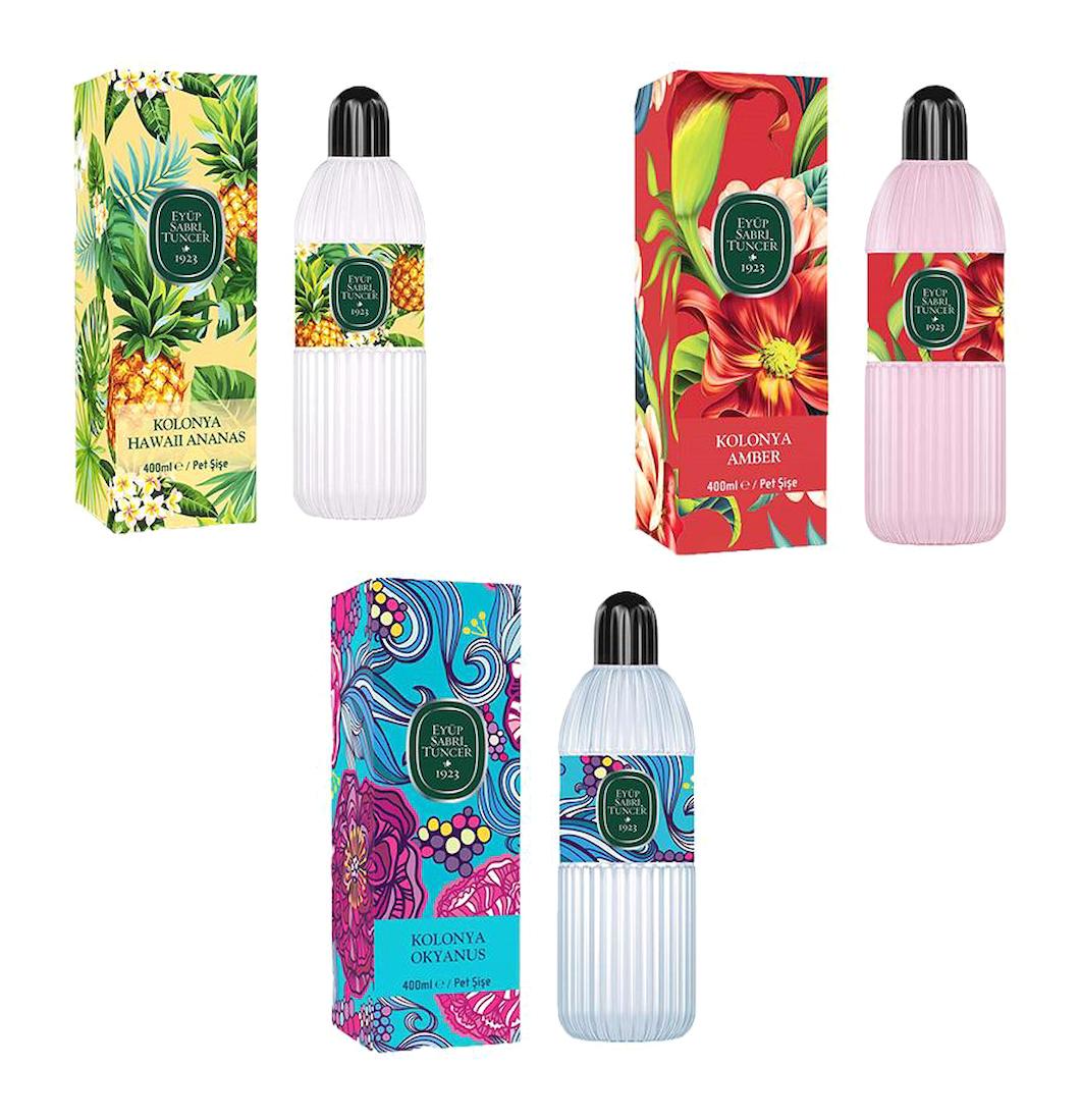 Eyüp Sabri Tuncer Okyanus-Hawaii Ananas-Amber Pet Kolonya 3x400 ml