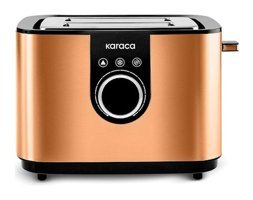 Karaca 2303 2 Dilim Kırıntı Tepsili 850 W Bakır Mini Ekmek Kızartma Makinesi