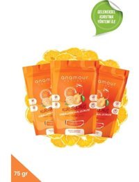 Anamour Cips Kabuklu Organik Şekersiz Portakal 3x75 gr