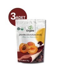 Orgibite Organik Şekersiz Gün Kurusu Kayısı 130 gr