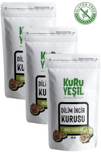 Kuru Yeşil Şekersiz İncir 3x300 gr