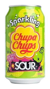 Chupa Sparkling Sour Yeşil Elmalı Gazoz 345 ml