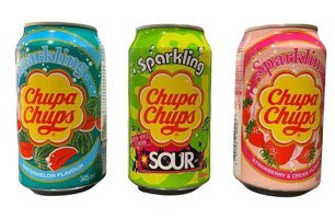 Chupa Chups Sparkling Çilekli-Karpuzlu-Yeşil Elmalı Gazoz 3x345 ml