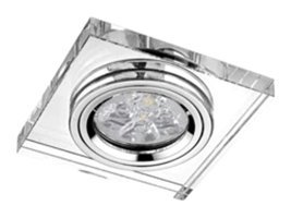 Jupiter G10 Cam Kare Gömme Led Spot Gümüş