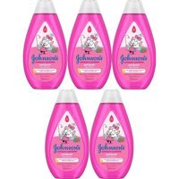 Johnson's Baby Işıldayan Parlaklık Konak Önleyici Göz Yakmayan Hipoalerjenik Yenidoğan Hassas Ciltler için Bebek Şampuanı 5x500 ml