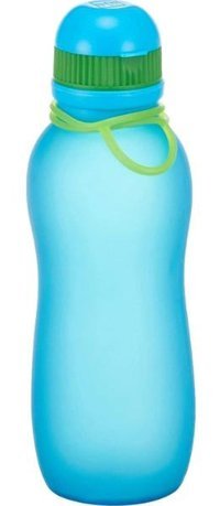 Viv Bottle Katlanabiliri Yeşil-Mavi Plastik Spor Yetişkin Matara 500 ml