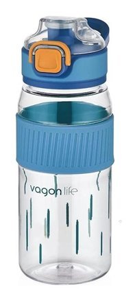 Vagonlife SM-VGN-3001 Mavi Plastik Spor Yetişkin Matara 550 ml