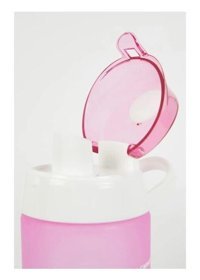 Home and Kitchen Pembe Plastik Spor Motivasyonlu Yetişkin Matara 1 lt