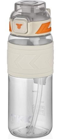 Vagonlife Pipetli Beyaz Tritan Spor Yetişkin Matara 800 ml