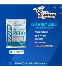 Zeus Nutrition Zero Kurabiyeli Vegan İzole Protein Protein Tozu 20 x 24 gr