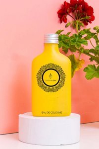 Freshleaf Kişiye Özel Sarı Renkli Limon Cam Şişe Kolonya 200 ml