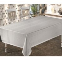 Zesa Home Colber Polyester 160x180 cm Dertsiz Dikdörtgen Masa Örtüsü Gri