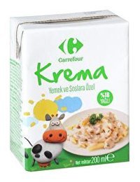 Carrefour %18 Yağlı Yemeklik Krema 200 ml