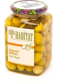 Habitat Domat Kırma Tuzlu Yeşil Zeytin Kavanoz 850 gr