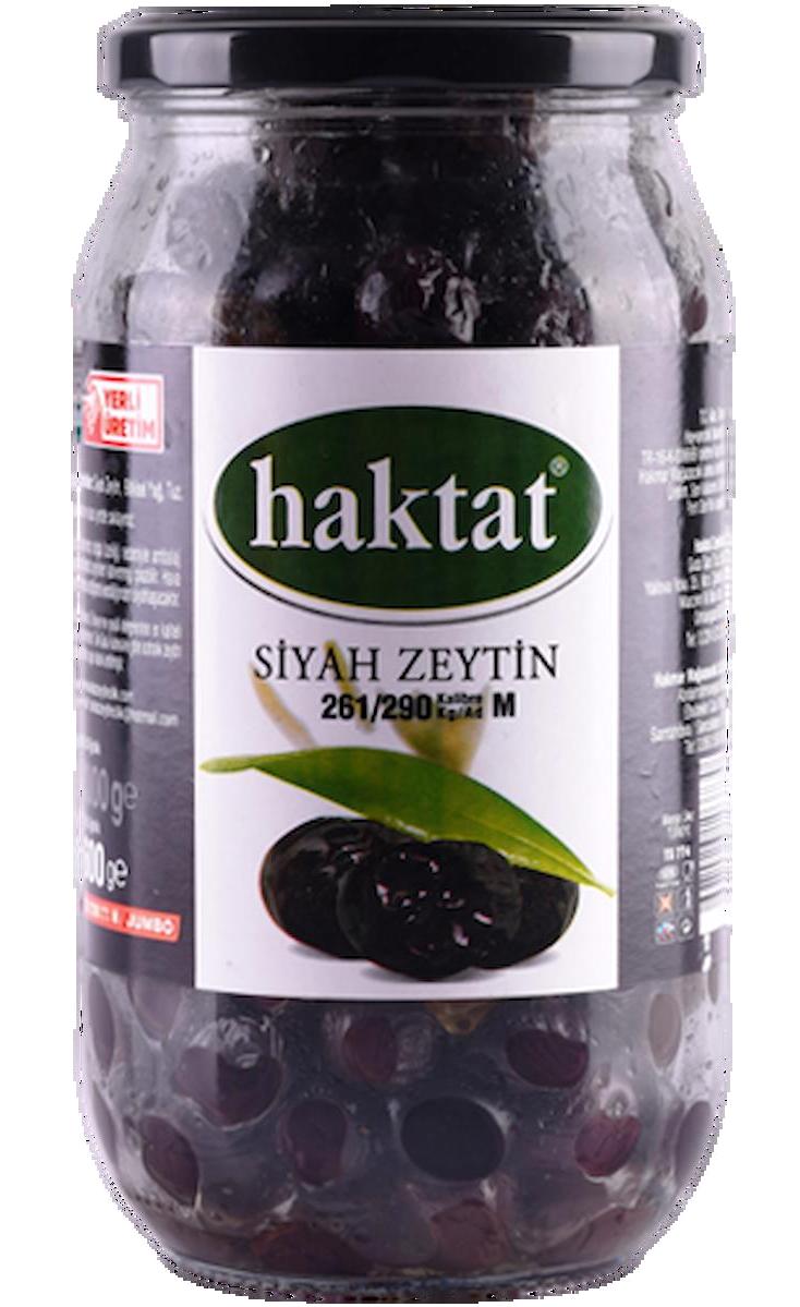 Haktat Tuzlu Sele Siyah Zeytin Kavanoz 600 gr