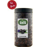 Ünlü Tuzlu Siyah Zeytin Kavanoz 1 kg