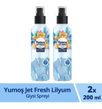 Yumoş Jet Fresh Lilyum Sprey Çamaşır Parfümü 2x200 ml