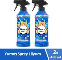 Yumoş Lilyum Sprey Çamaşır Parfümü 2x450 ml