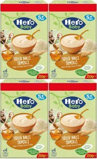 Hero Baby Tahıllı Ballı-İrmikli Kaşık Maması 250 gr