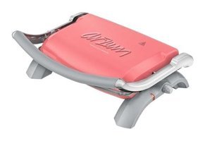 Arzum AR292 6 Dilim Granit Çıkartılabilir Plaka Çift Taraflı Pembe Izgaralı Mini Tost Makinesi