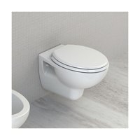 Turkuaz 7T018406 51.5 cm Seramik Kanalsız Arkadan Çıkışlı Gömme Asma Klozet Beyaz