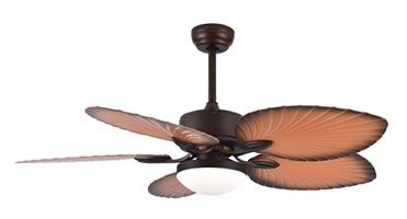 Fancium Dkf-505 Işıklı Kumandalı Ahşap 5 Kanatlı Kahverengi Tavan Vantilatörü