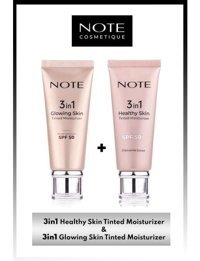 Note 3 in 1 Tinted Ton Eşitleyici 50 SPF Krem & 3 in 1 Glowing Skin Tinted Işıltılı 50 SPF Krem Makyaj Seti