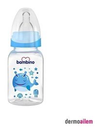 Bambino Polipropilen Yavaş Akışlı 0-6 Ay Mavi Biberon 150 ml