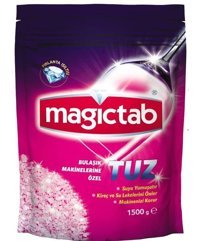 Magictab Bulaşık Makinesi Tuzu 1500 gr Deterjanın Temizlik Etkisini Artırır Pırlanta Işıltısı Verir