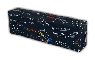 Skaer Apex Siyah Baskılı Kumaş Tek Gözlü Geometrik Dikdörtgen Cüzdan Kalemlik
