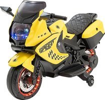 Baby2go 2293 Speed 12 V Üstü Açık Tek Kişilik Akülü Motosiklet Sarı