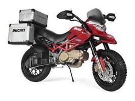 Peg Perego Ducati Enduro 12 V Üstü Açık Tek Kişilik Akülü Motosiklet Kırmızı