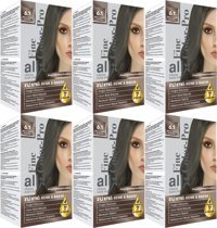 Alix Fine Color Pro Küllü Koyu Kumral 6.1 Krem Saç Boyası 6x50 ml