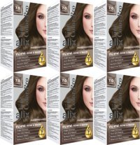 Alix Fine Color Pro Kumral 7.0 Krem Saç Boyası 6x50 ml