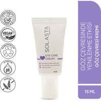 Solasta Tüm Ciltler İçin Göz Çevresi Kremi Tüp 15 ml