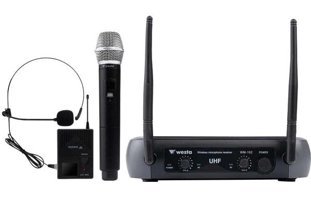 Westa WM-102HT 6.3 mm Kablosuz Yayıncı Siyah Mikrofonu